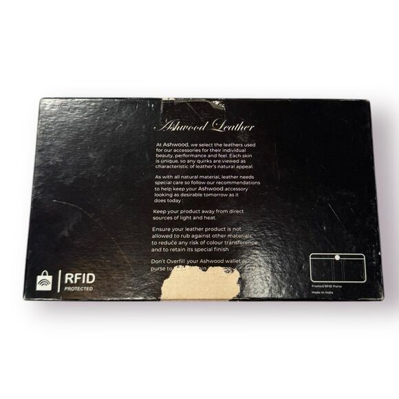 Ashwood Brown Leather Wallet/Clutch RFID Protection - Picture 9 of 9